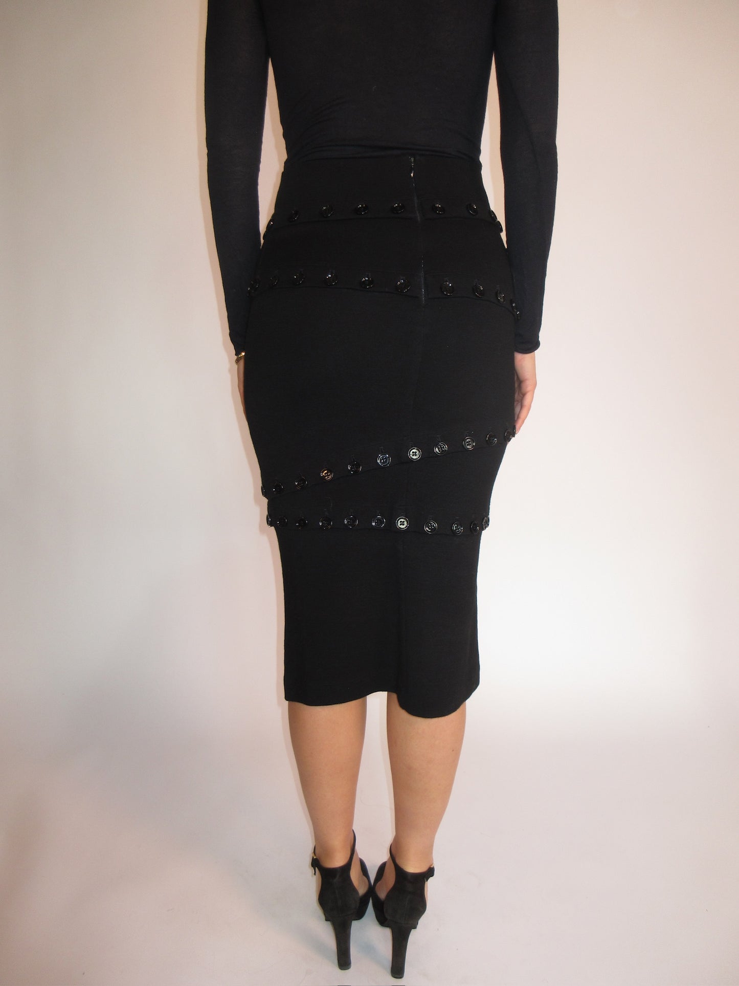 FW2003 Dolce & Gabbana transformable button away skirt