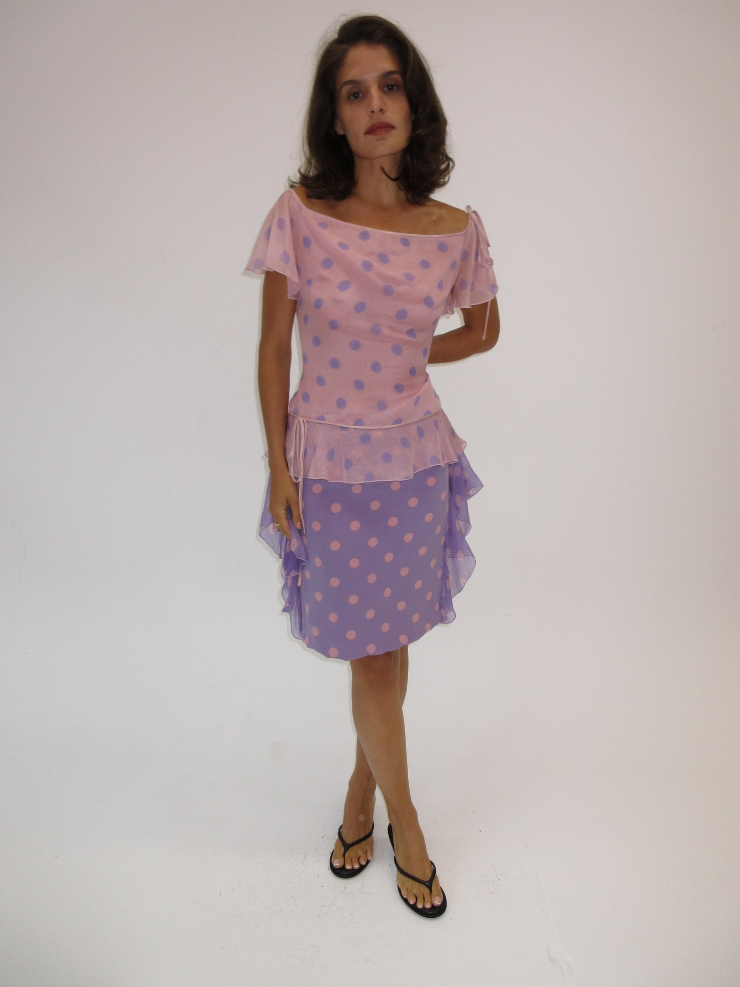 Vintage Valentino polka dot top