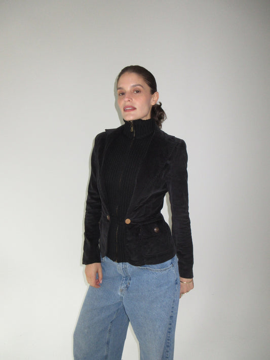 Black Velvet & Knit Dolce & Gabbana Jacket