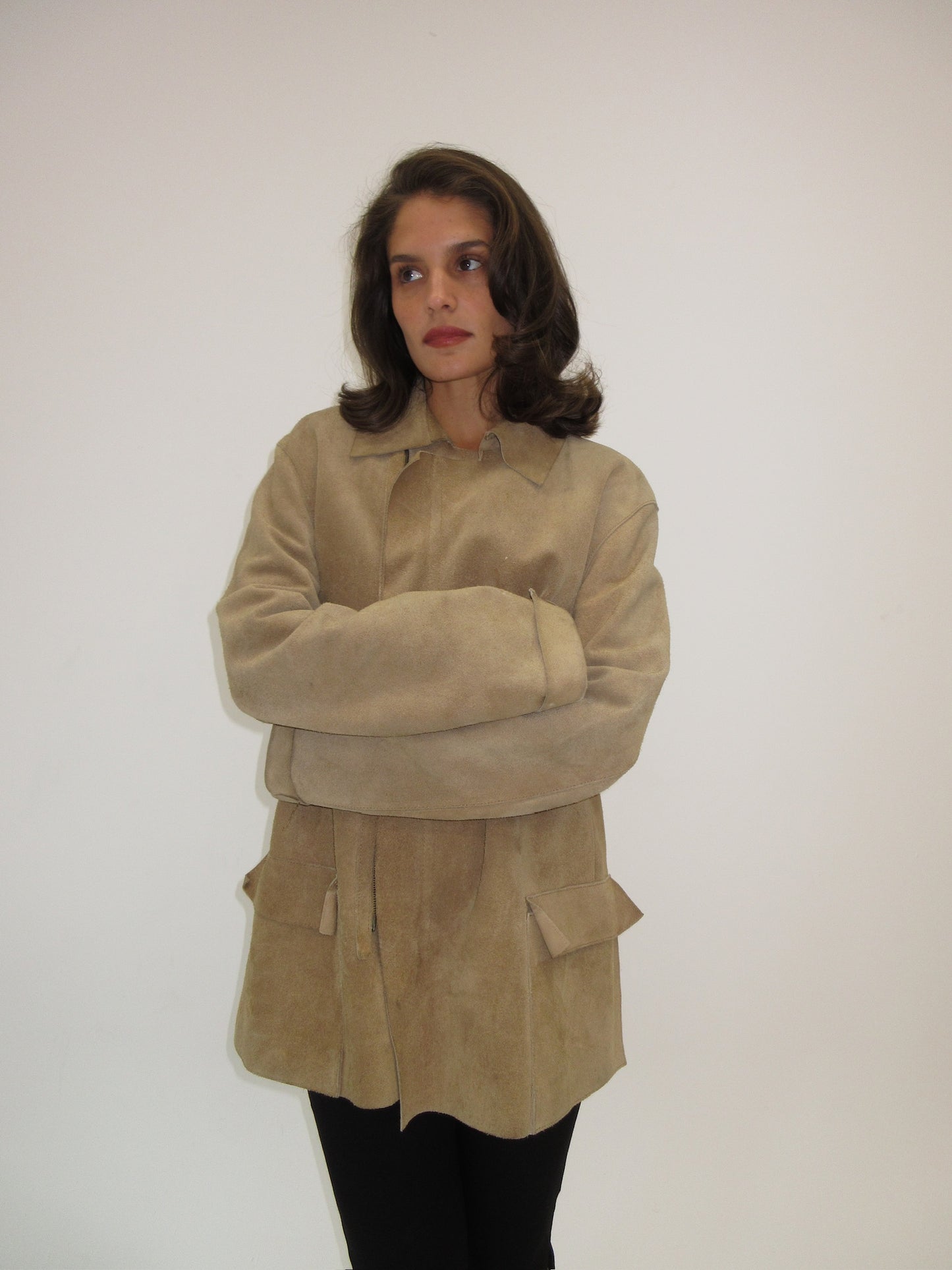 Vintage YSL suede jacket