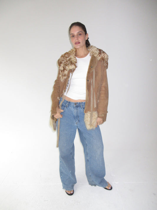 Dolce & Gabbana FW 2001 Suede & Fur Jacket