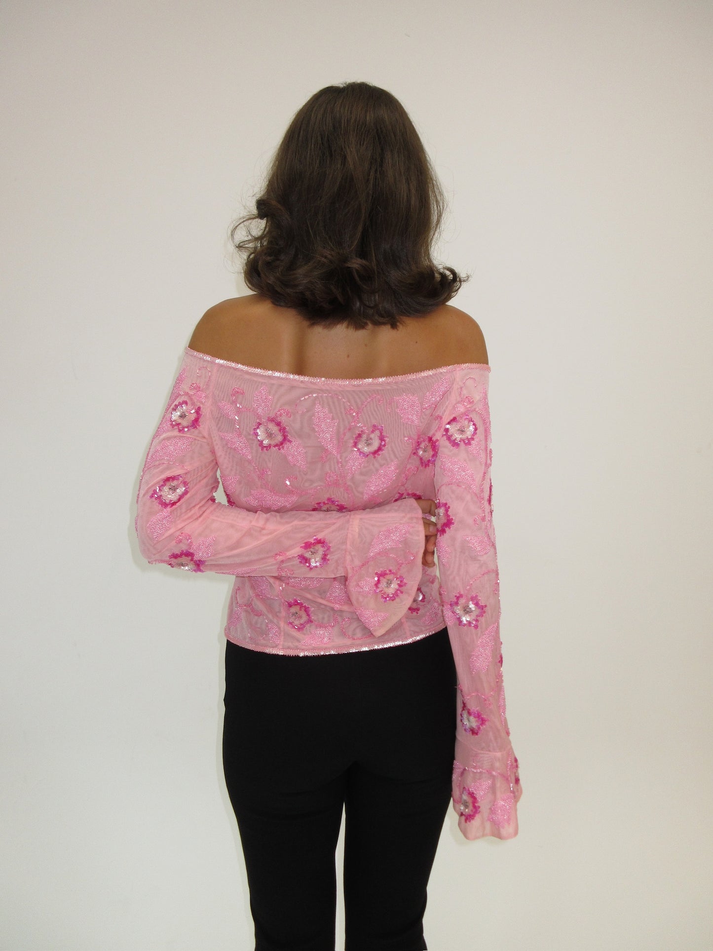 Vintage hand beaded Escada top