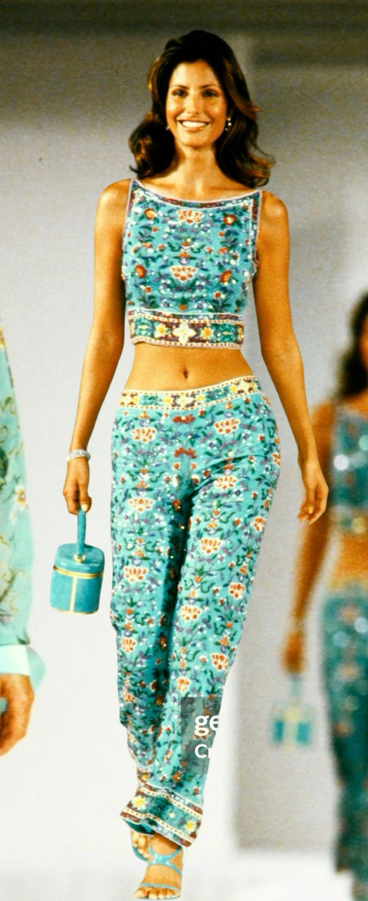 SS2001 Escada silk runway top