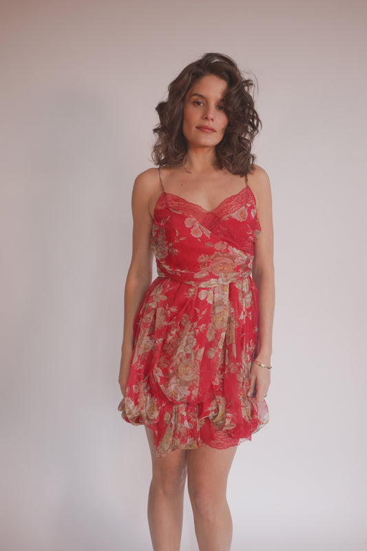 Christian Dior by John Galliano Floral & Lace Dress