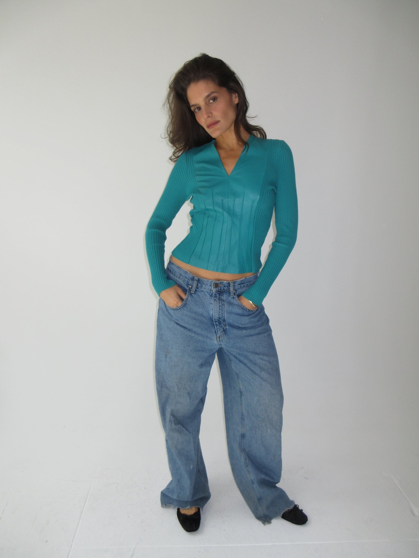Vintage Amaya Arzuaga leather top