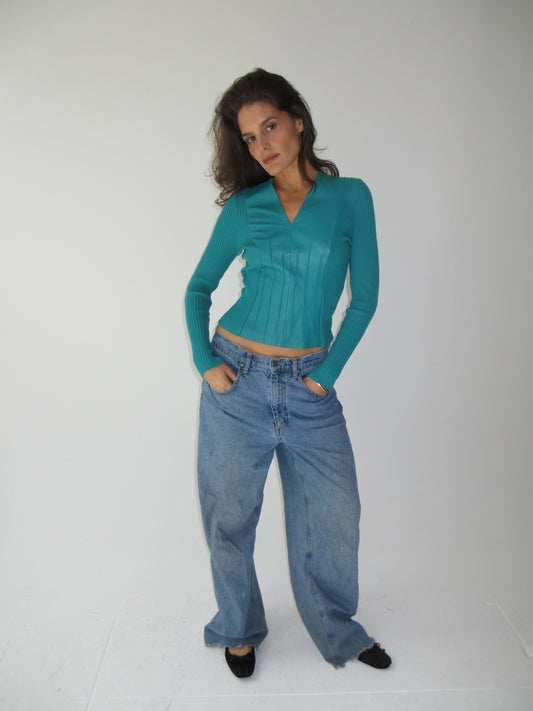 Vintage Amaya Arzuaga leather top