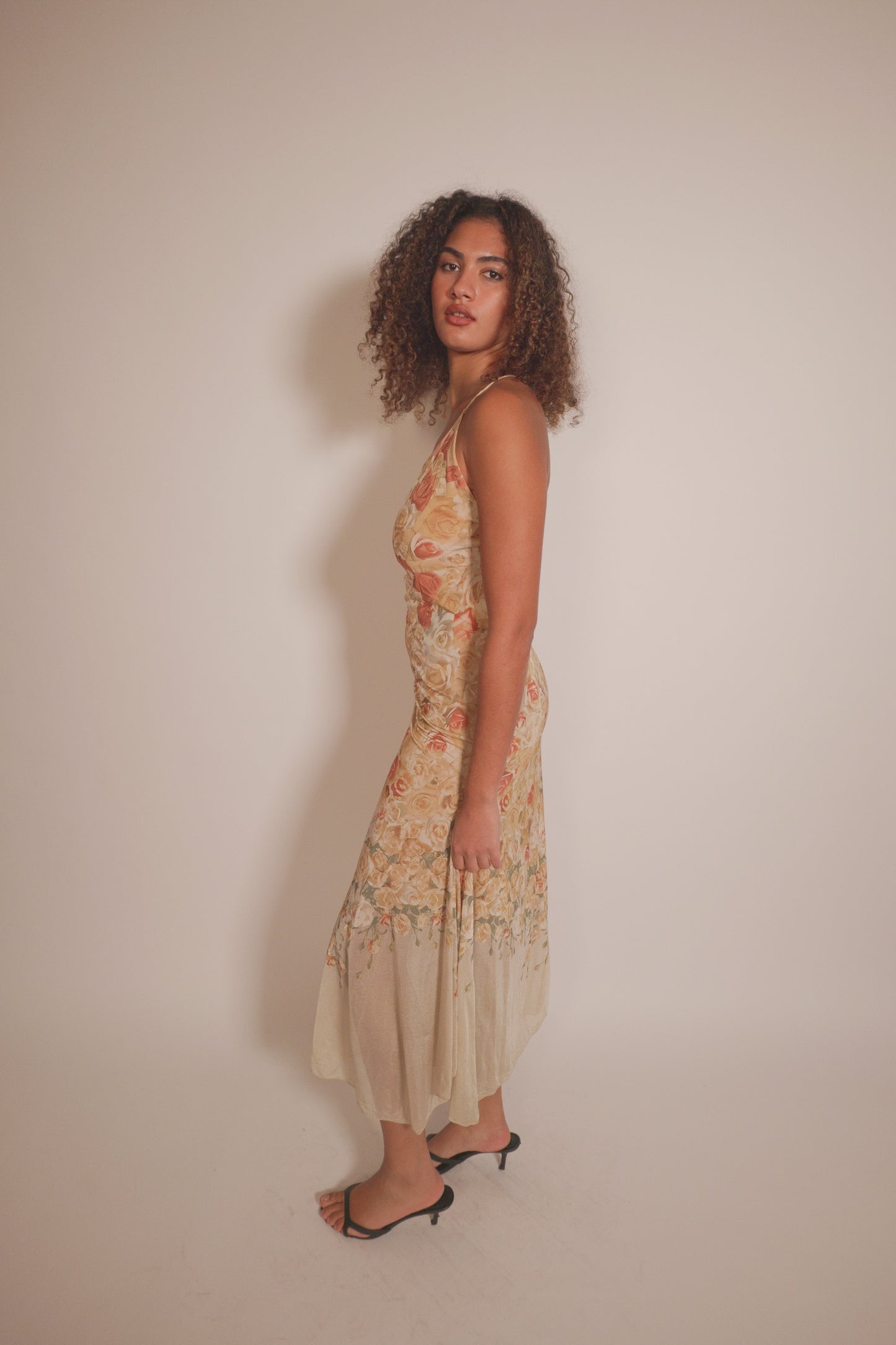 Stunning archival SS1998 Roberto Cavalli floral dress