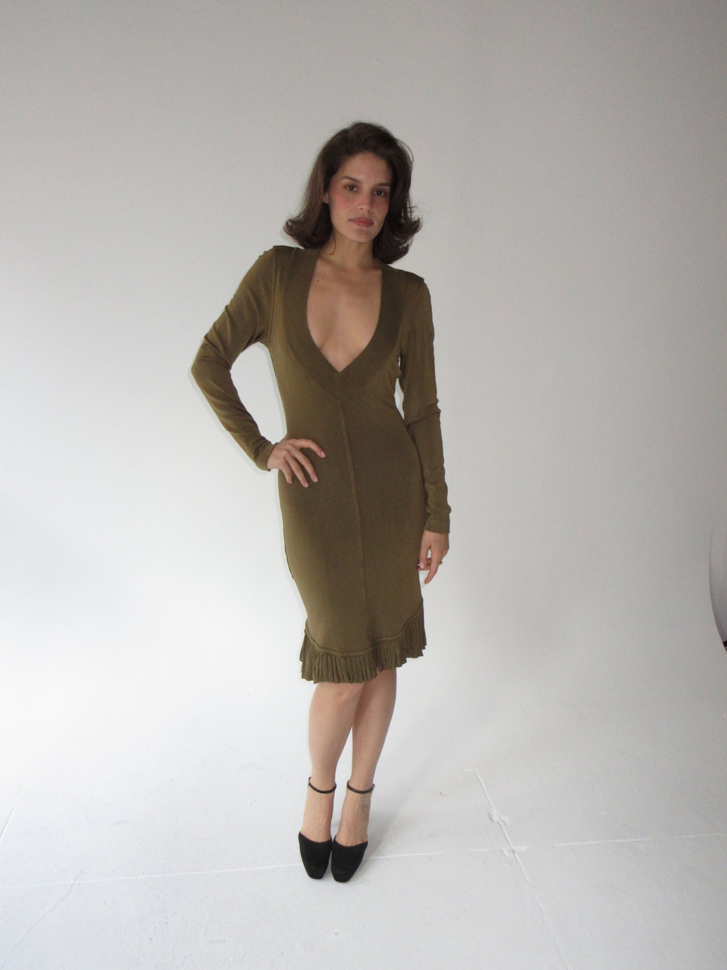 1990 Alaïa fishtail dress