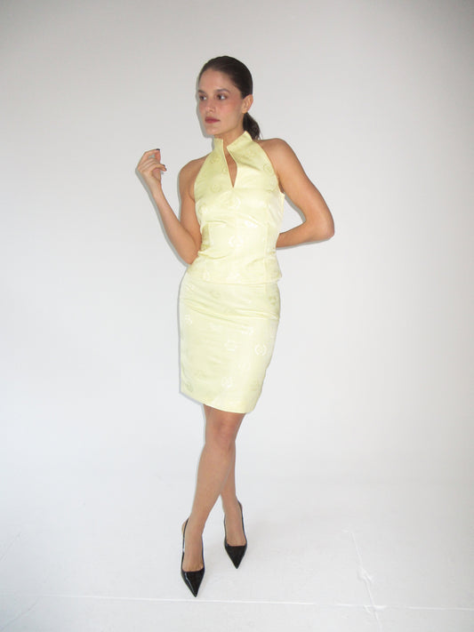 90s Vintage Versace yellow set