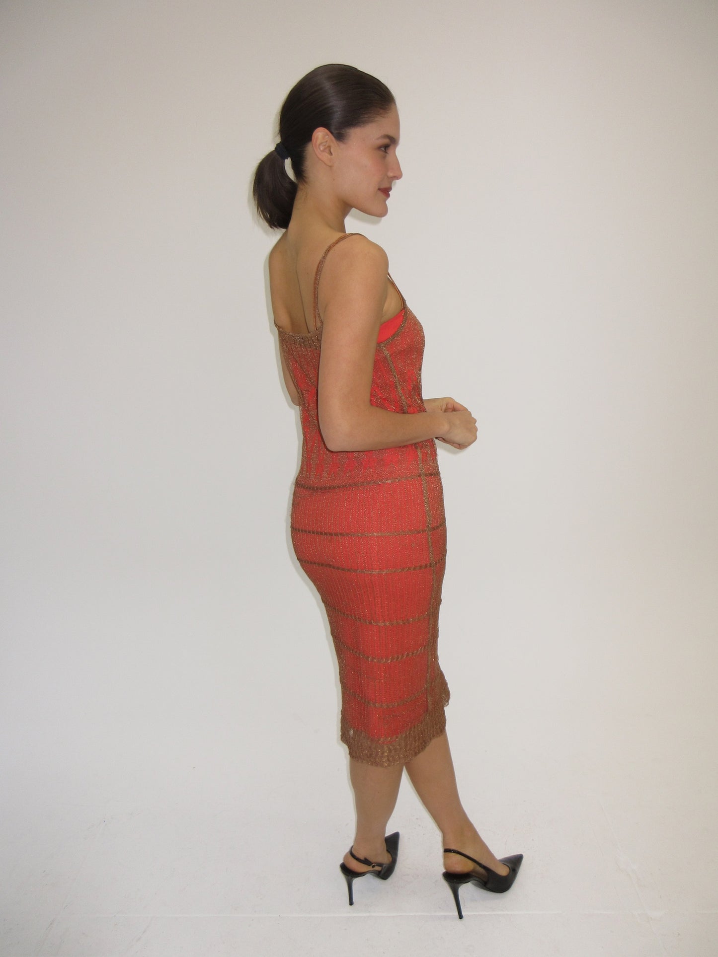 90s Gianni Versace Couture Crochet dress