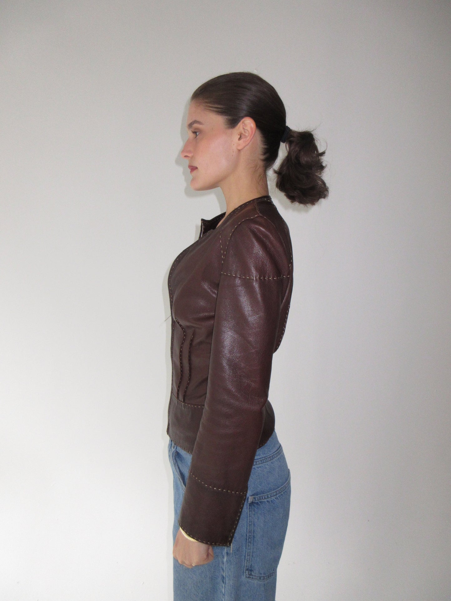 Fendi Leather Jacket/Top