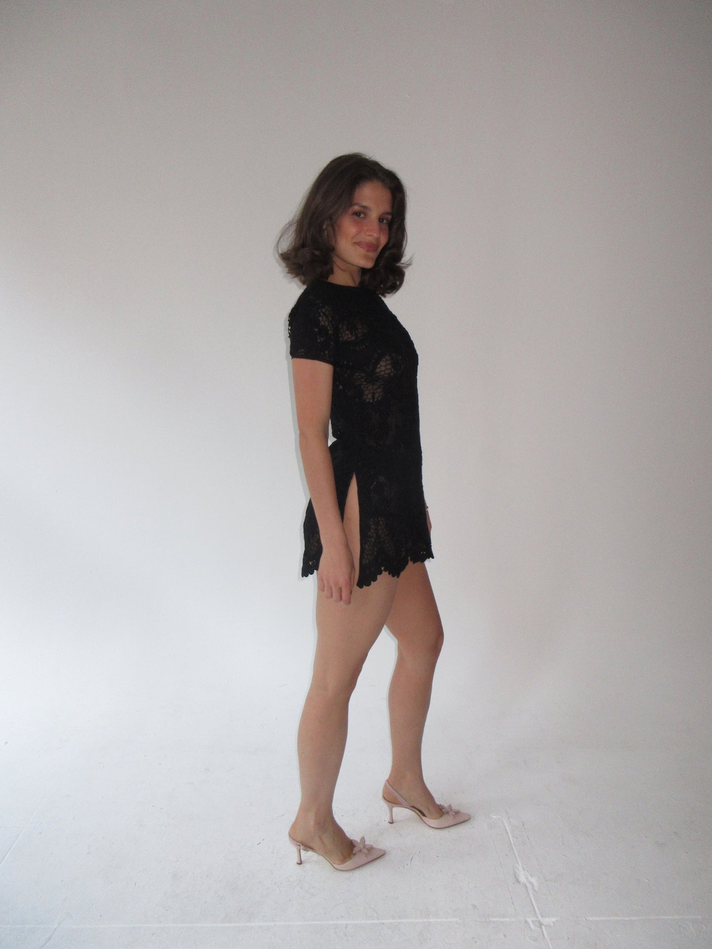 SS1990 Valentino lace mini dress