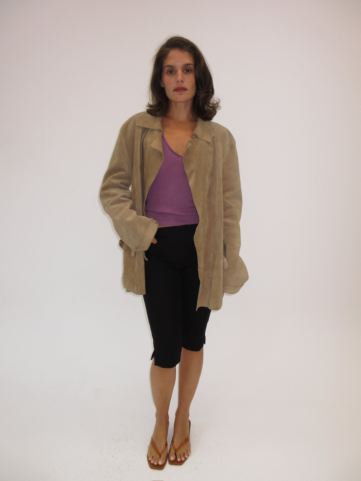 Vintage YSL suede jacket