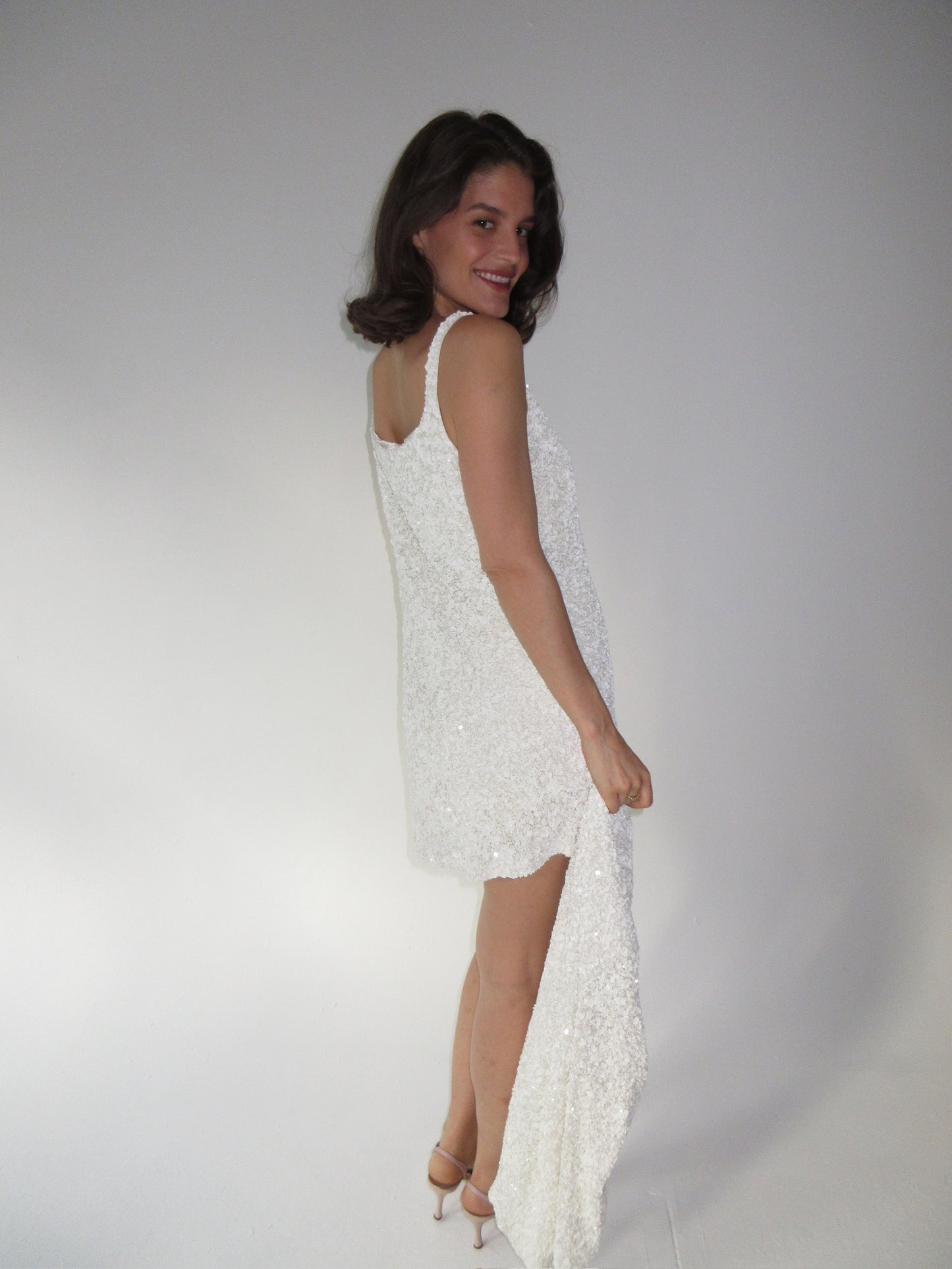 Roberto Cavalli Sequined Dress and Cardigan
