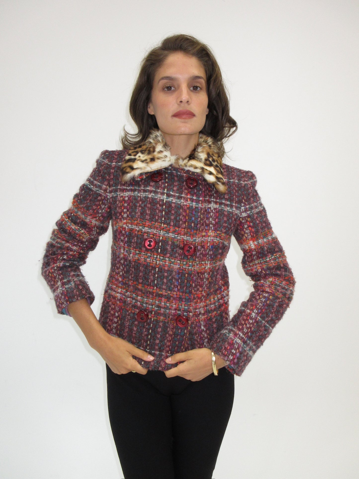Vintage D&G rabbit fur jacket