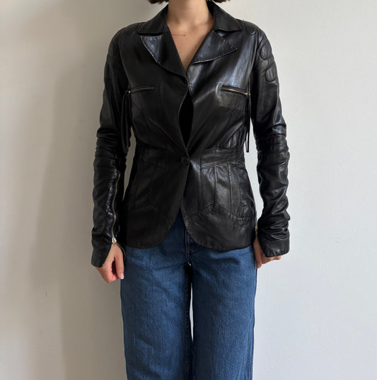 Vintage Roberto Cavalli leather jacket