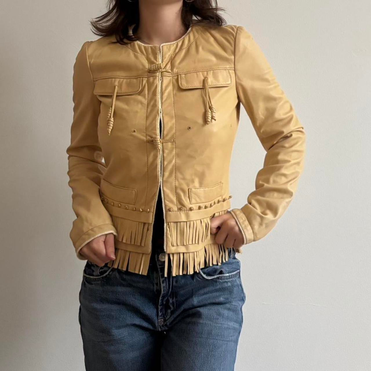 Vintage Roberto Cavalli fringe jacket