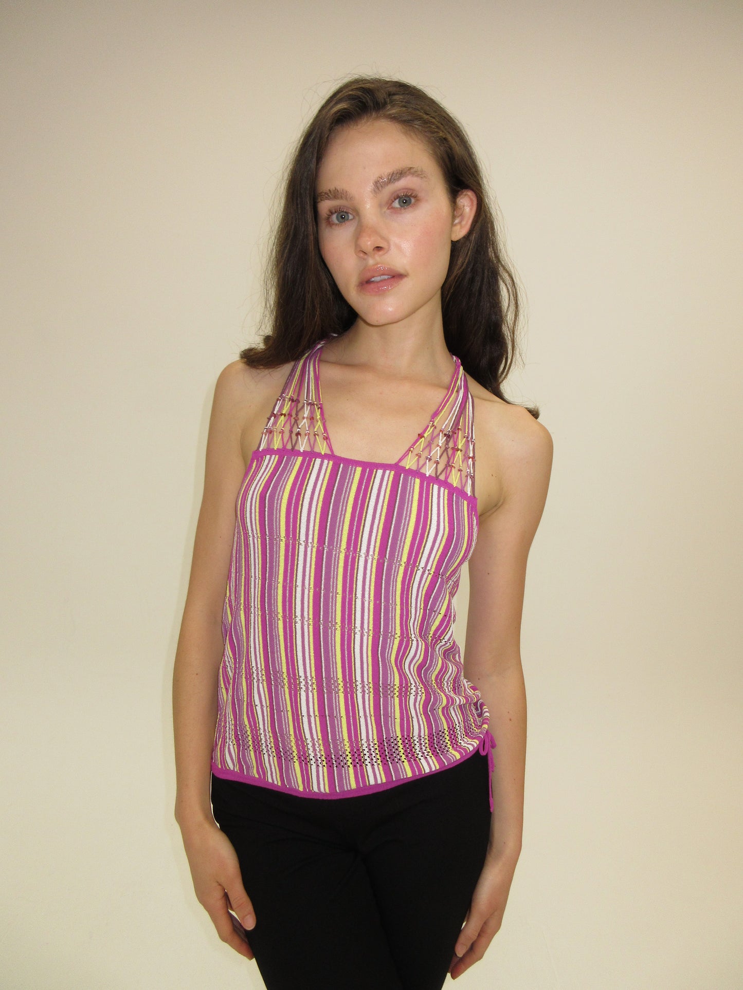 Escada Knit & Beaded Top