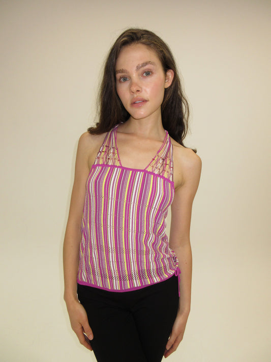 Escada Knit & Beaded Top