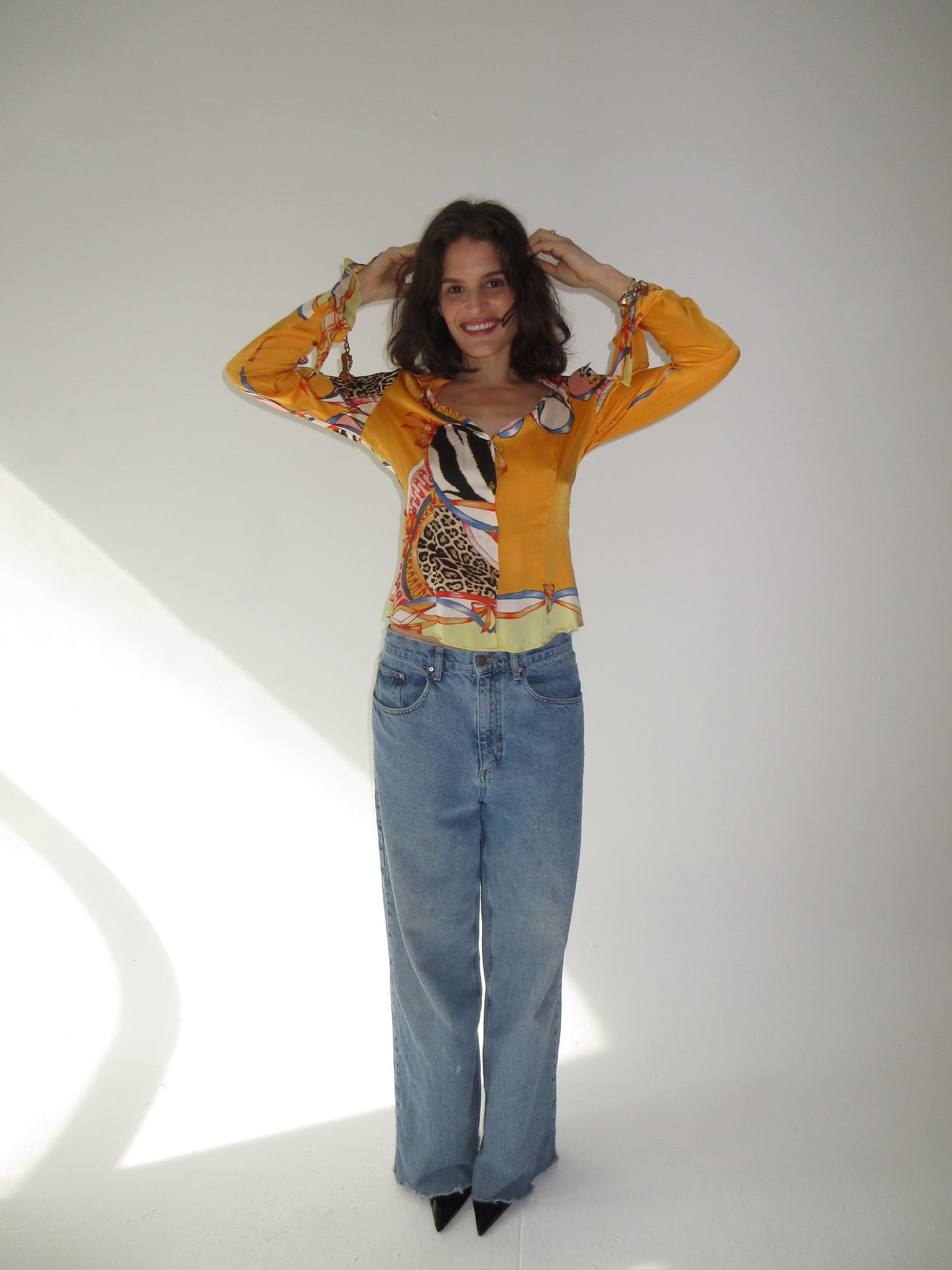 Vintage Roberto Cavalli silk top