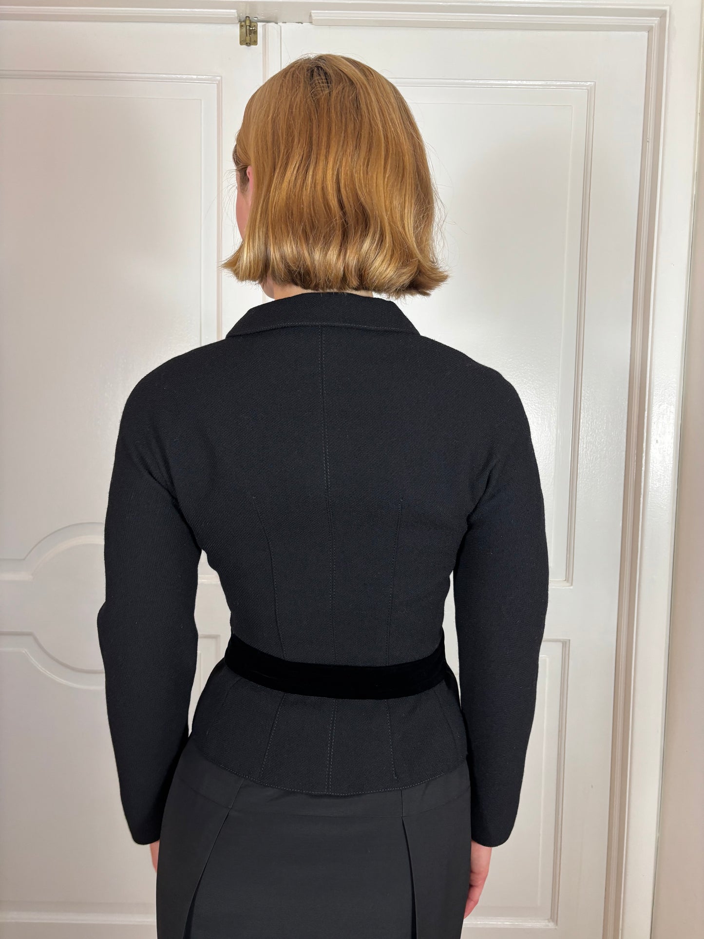 FW1995 Valentino Runway Jacket worn by Karen Mulder