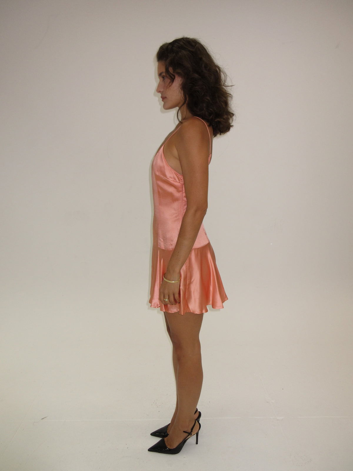 SS1995 Dolce & Gabbana Peach Mini Slip Dress