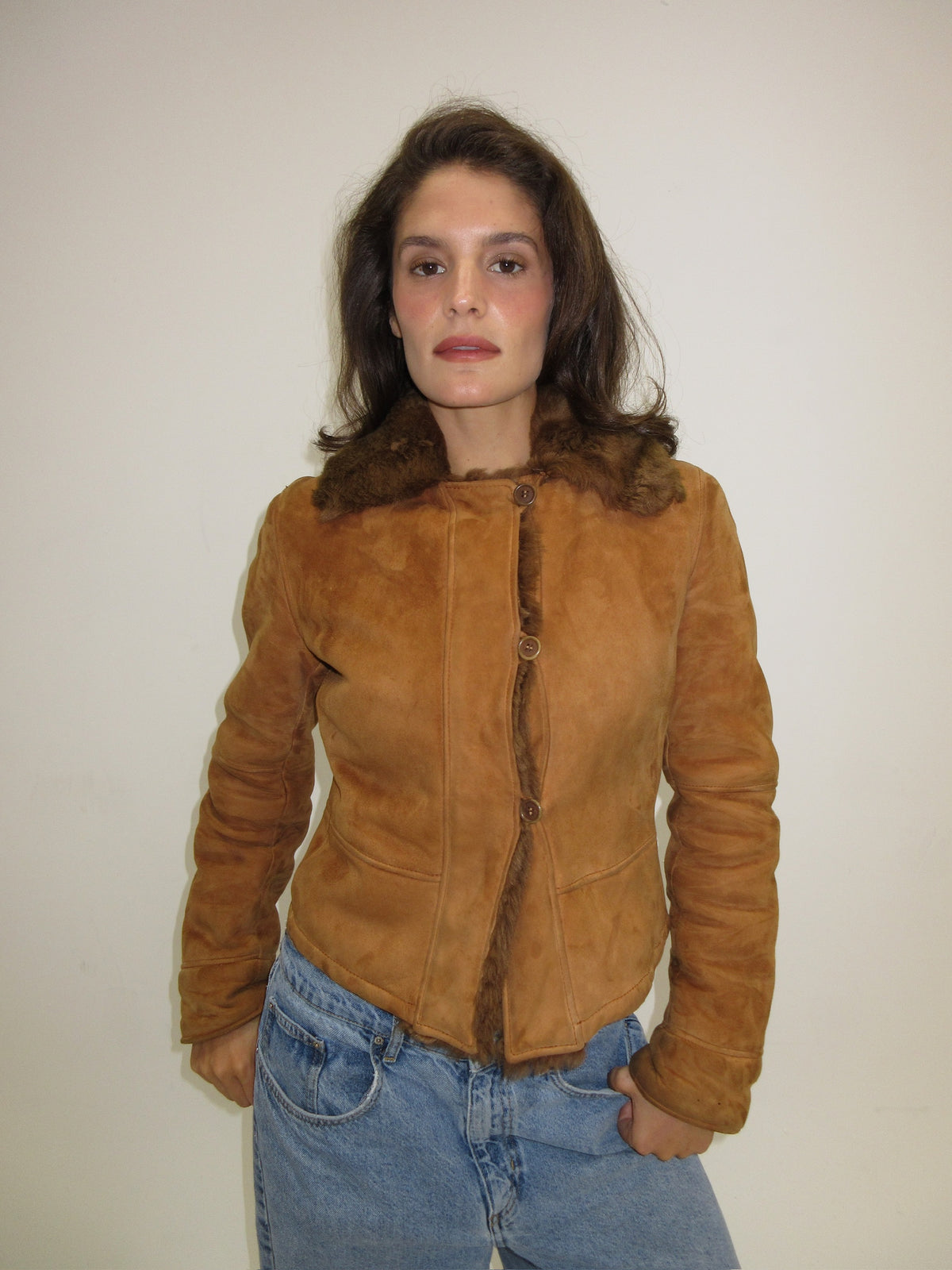 Vintage Emporio Armani shearling jacket