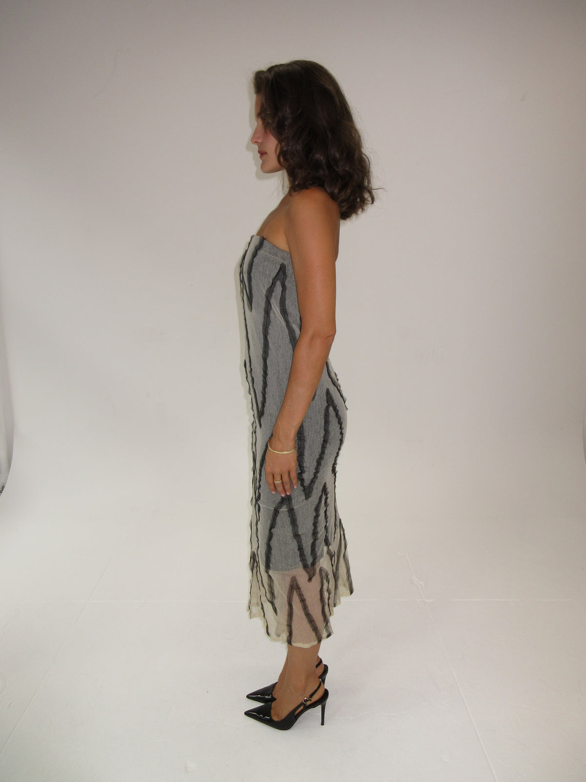 SS 2000 Amaya Arzuaga Strapless Dress