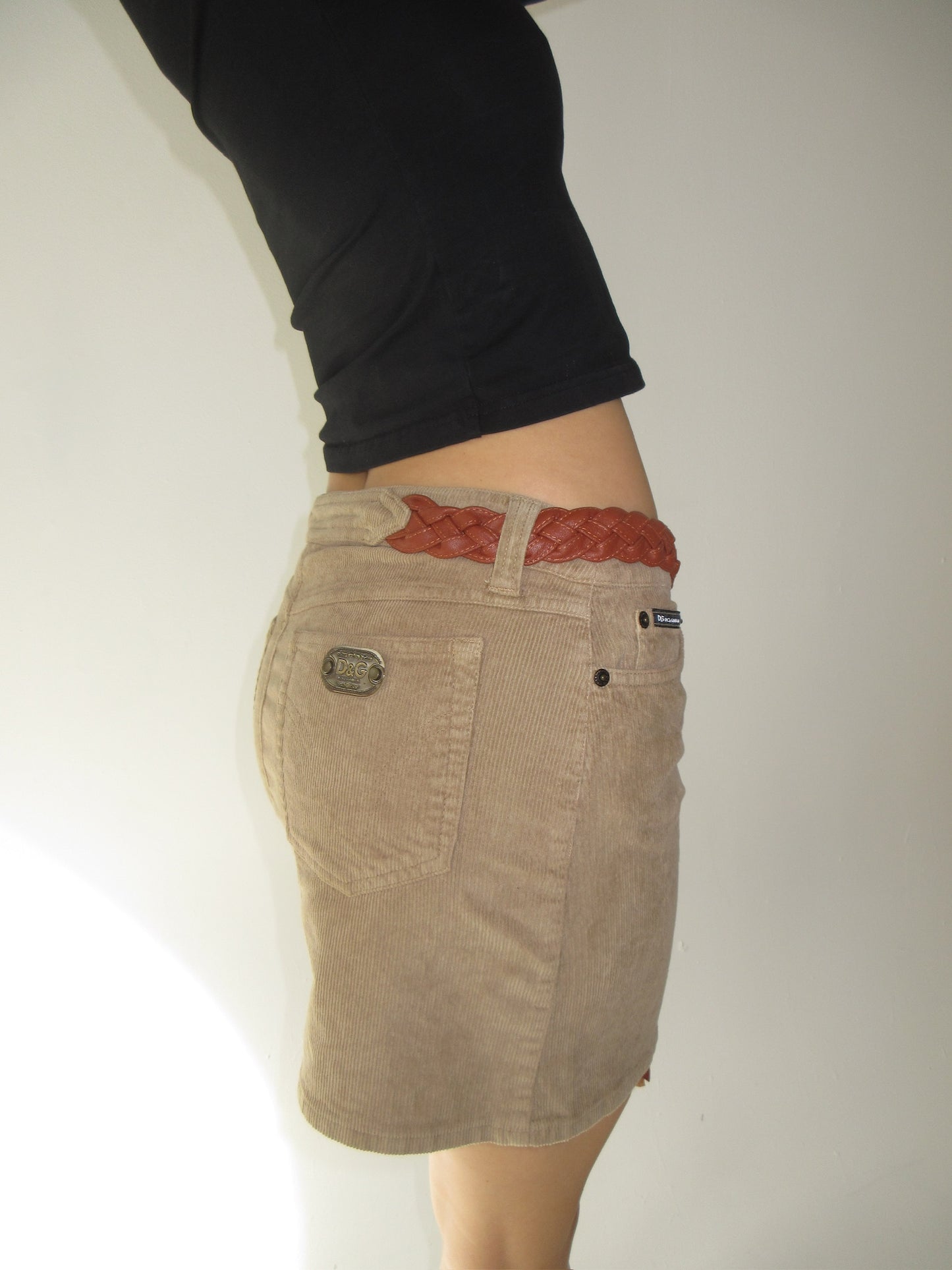 Vintage D&G skirt leather belt