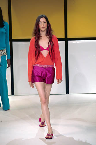 SS2000 Etro silk mini shorts