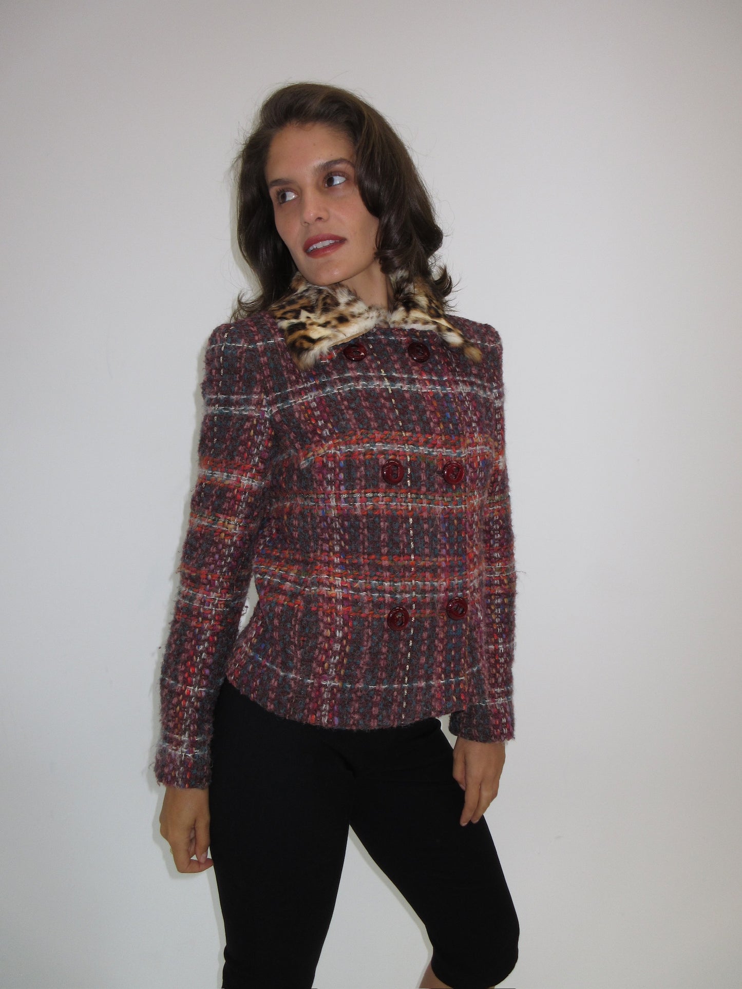 Vintage D&G rabbit fur jacket