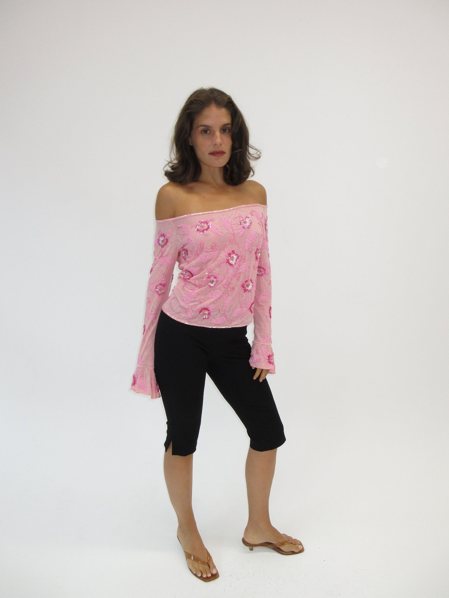 Vintage hand beaded Escada top