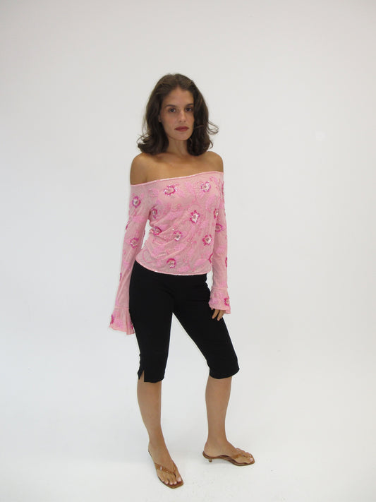 Vintage hand beaded Escada top