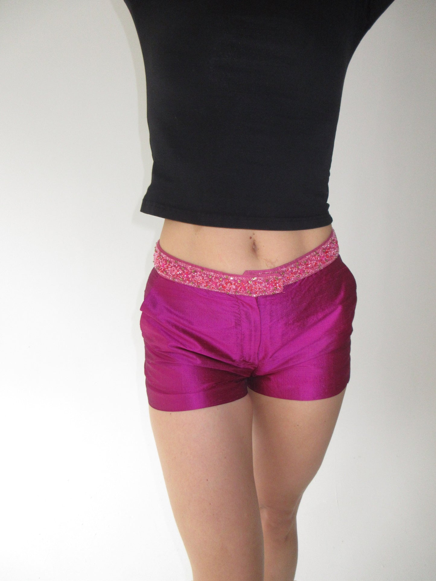 SS2000 Etro silk mini shorts