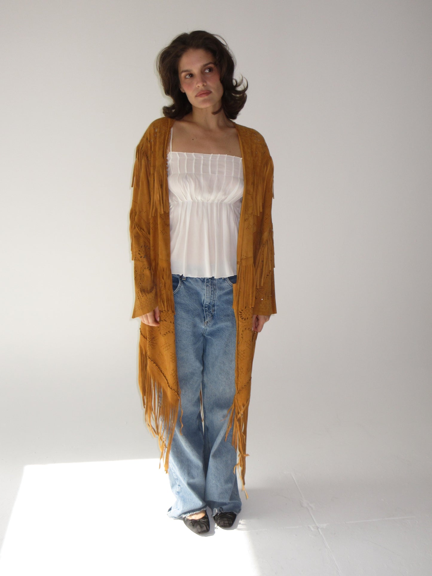Vintage Roberto Cavalli Suede Fringe jacket