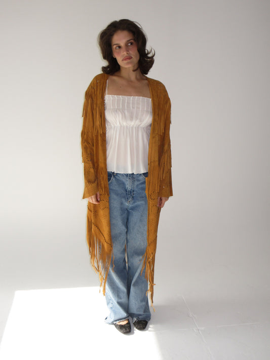 Vintage Roberto Cavalli Suede Fringe jacket