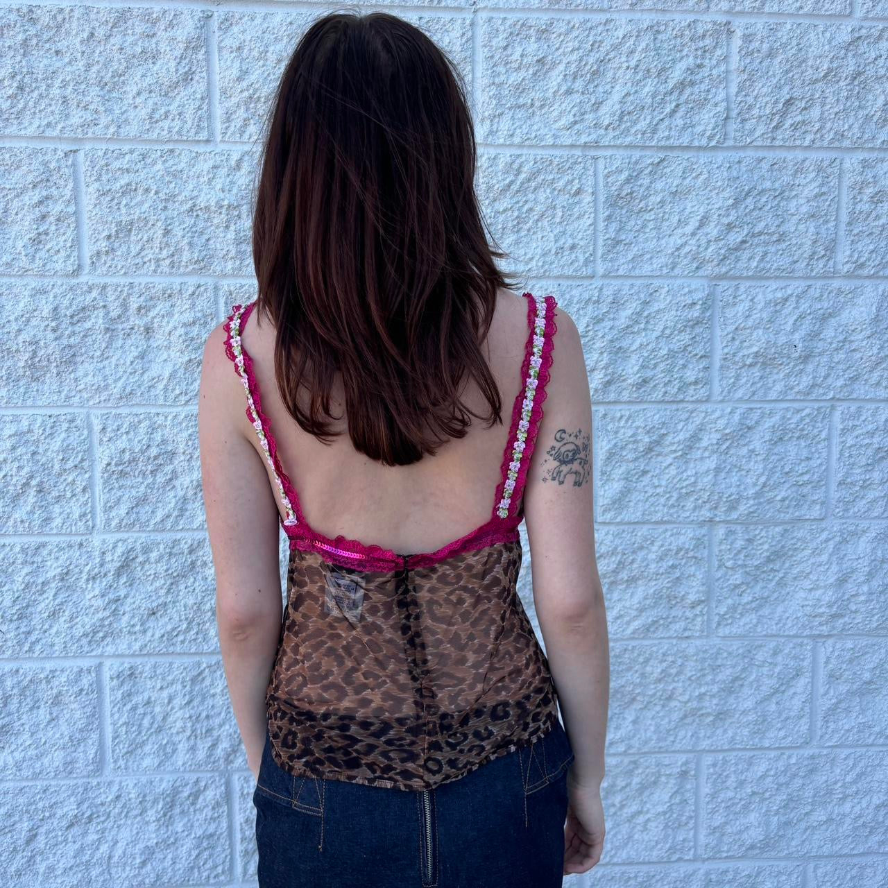 vintage D&G cheetah and floral top