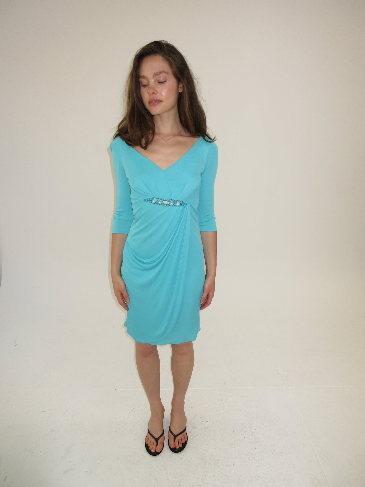 Vintage Blumarine turquoise dress