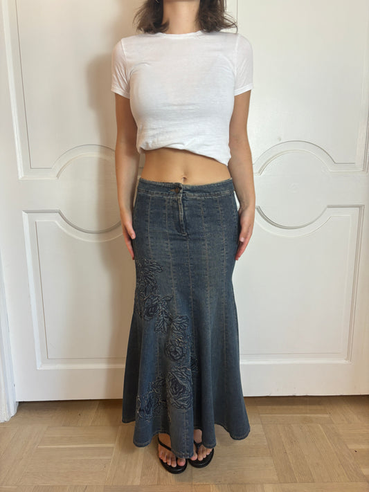 Vintage Roberto Cavalli Jean Mermaid Skirt