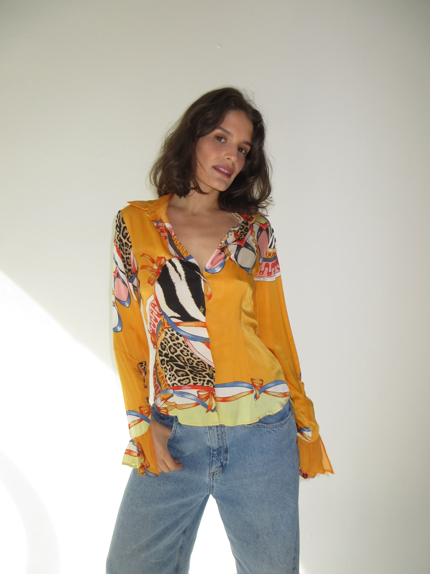 Vintage Roberto Cavalli silk top