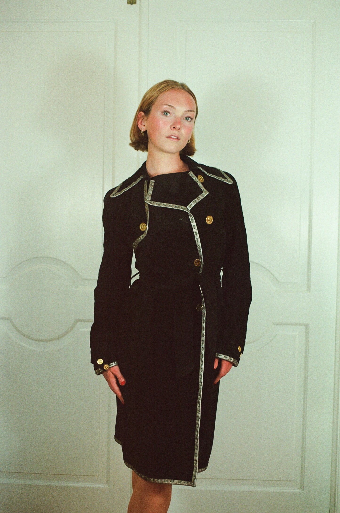 Vintage Dolce & Gabbana Suede Trench