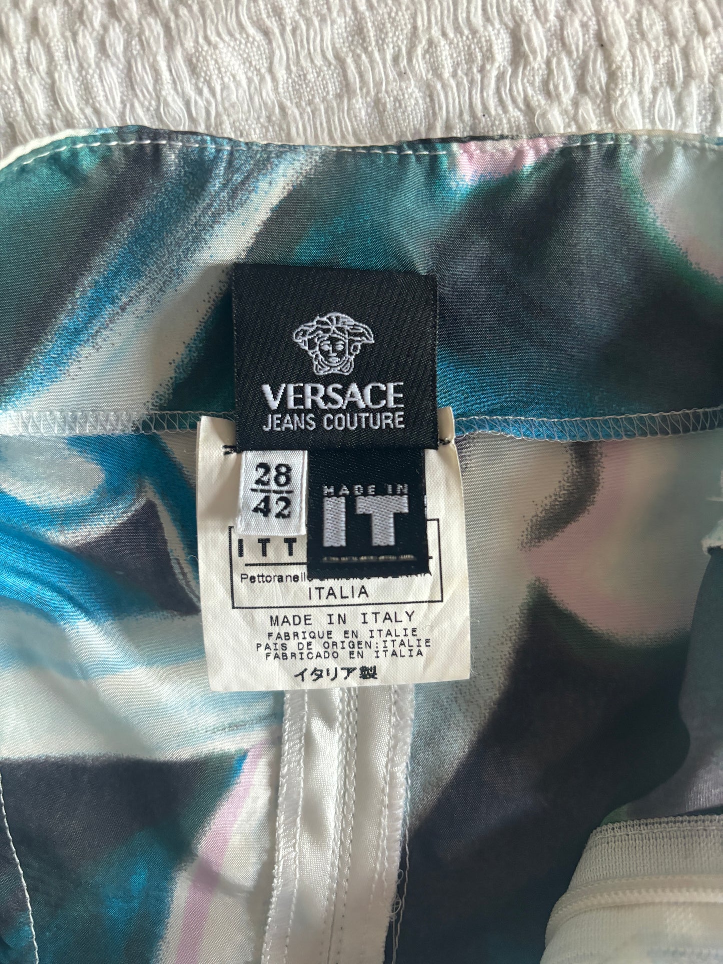 Versace 100% Silk Corset Dress
