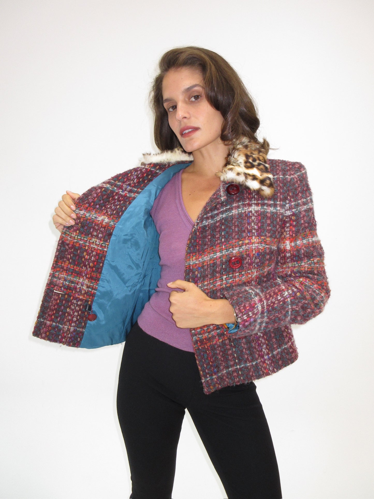 Vintage D&G rabbit fur jacket