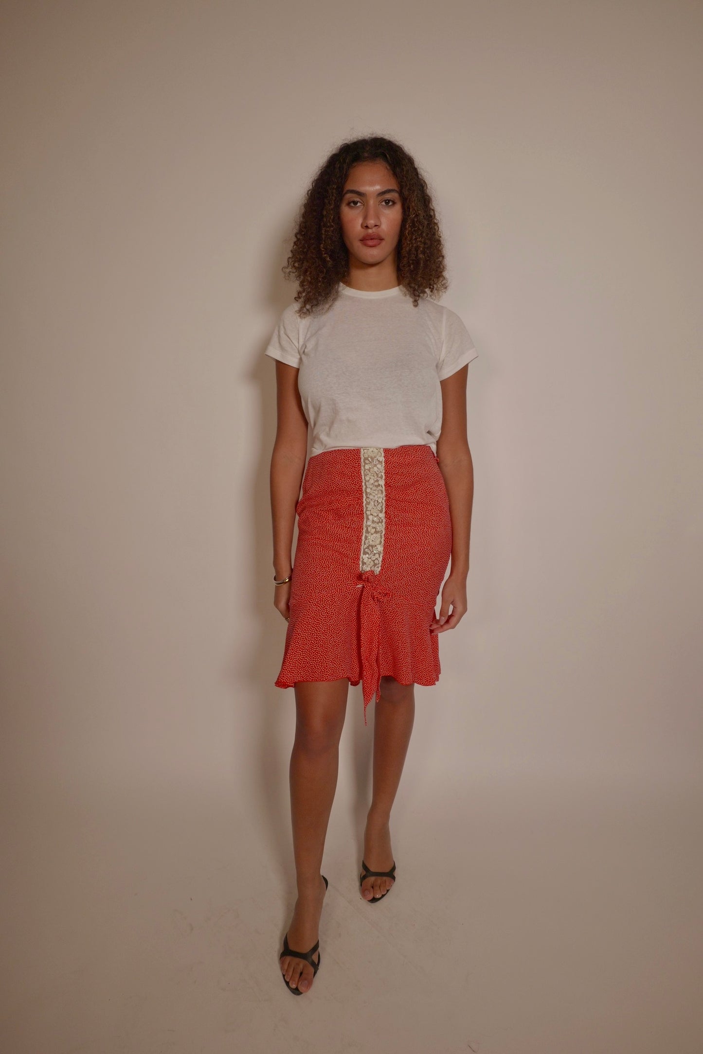 Vintage Valentino Silk Skirt with beading