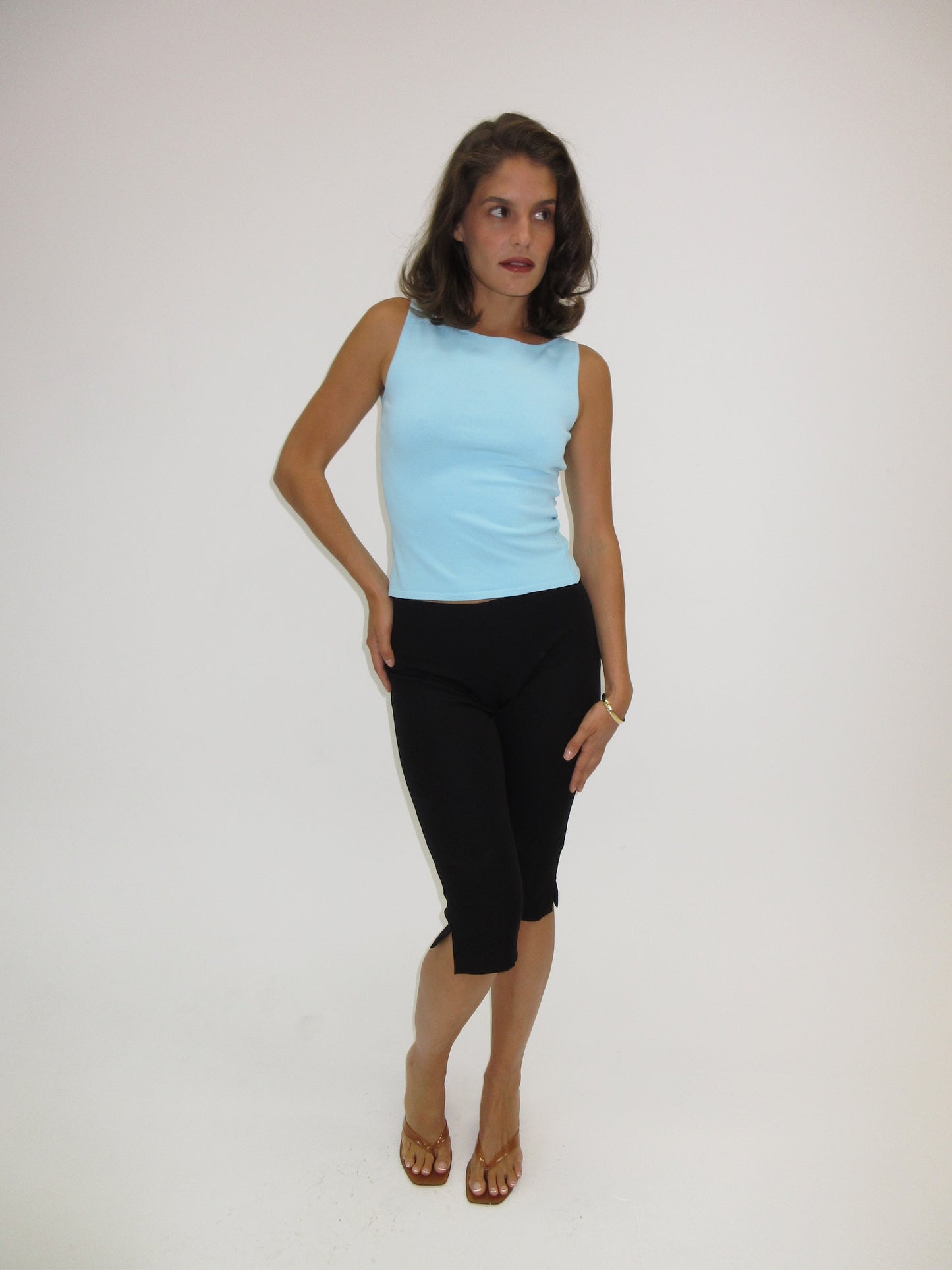 Vintage Gucci turquoise top