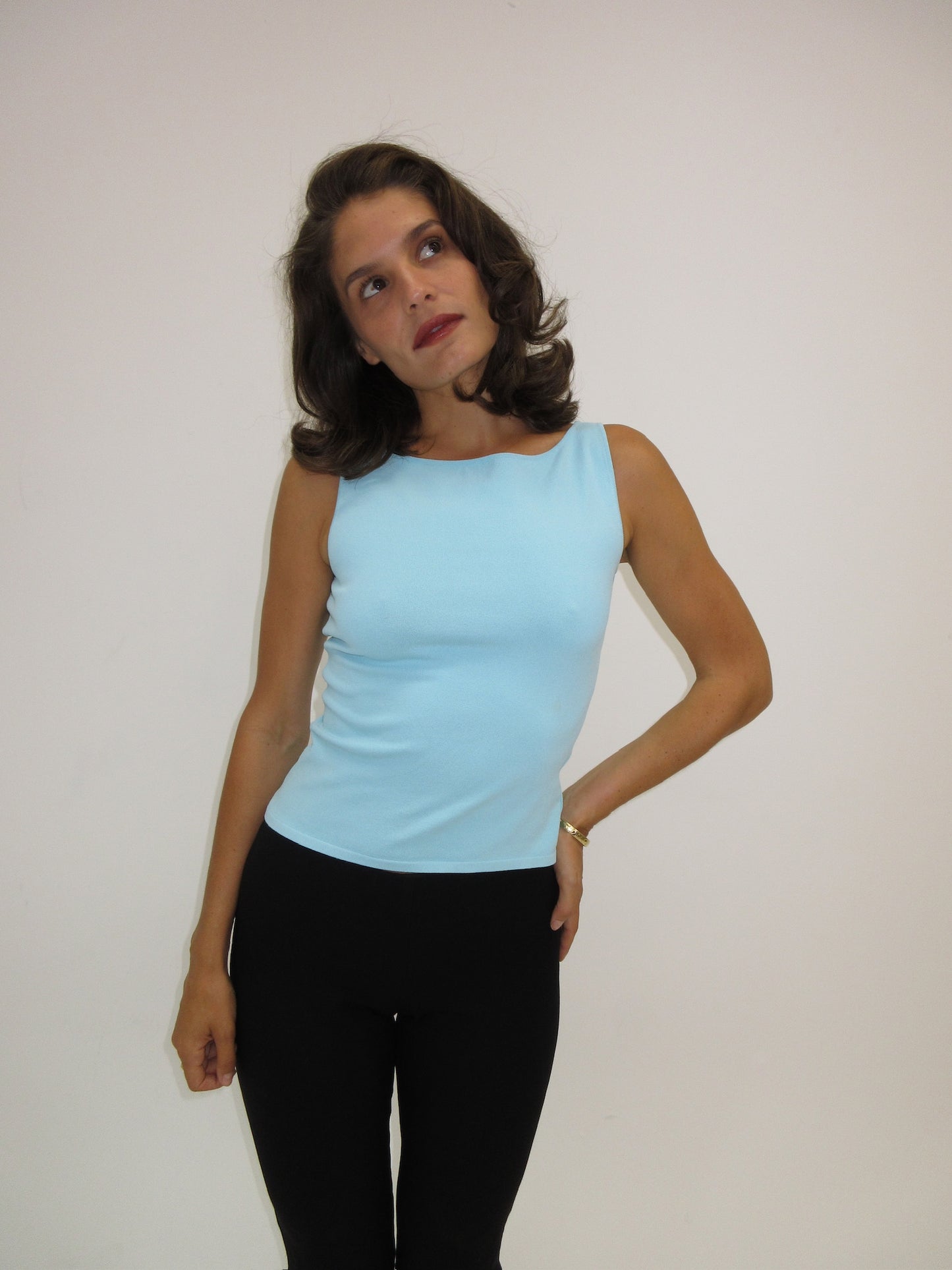 Vintage Gucci turquoise top