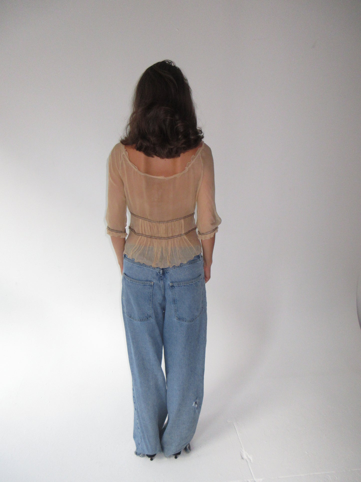 Vintage Alberta Ferretti silk top