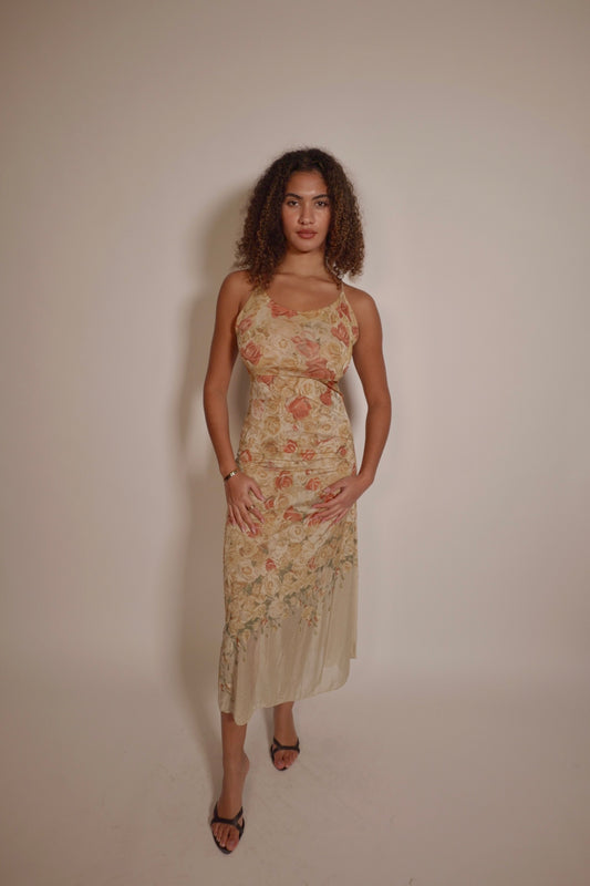 Stunning archival SS1998 Roberto Cavalli floral dress