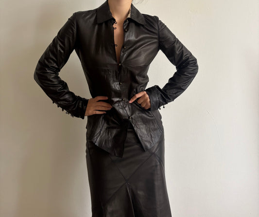 Vintage Roberto Cavalli leather jacket