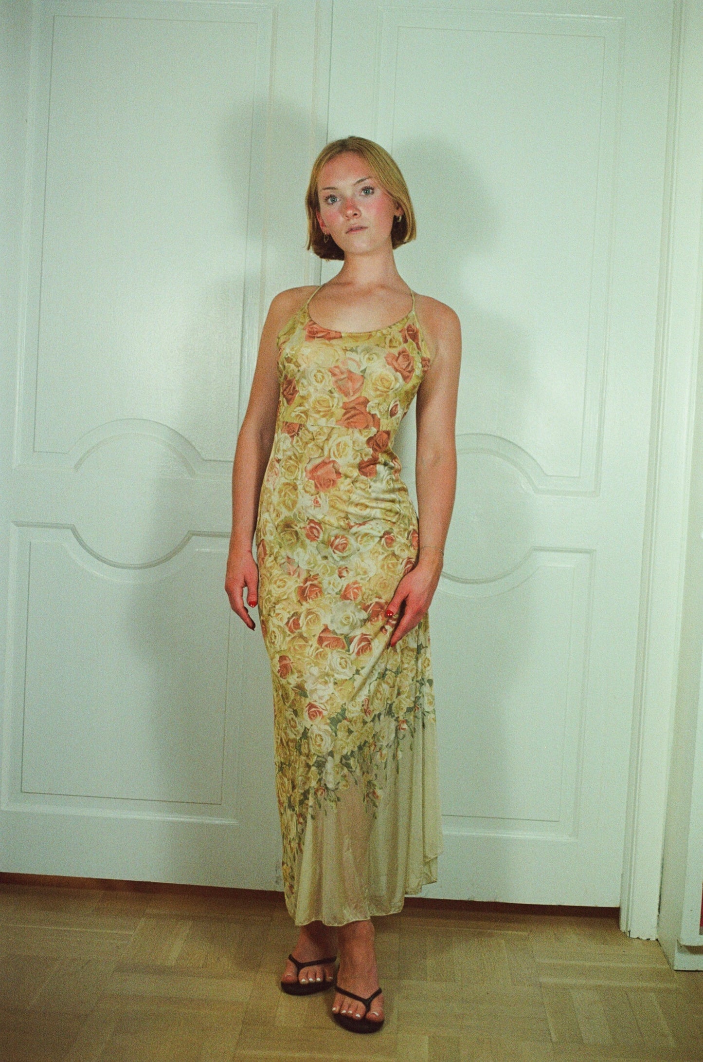 Stunning archival SS1998 Roberto Cavalli floral dress